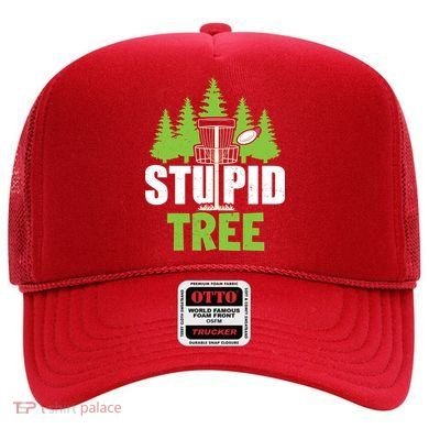 Funny Disc Golf Stupid Tree Hat