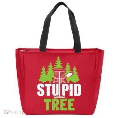 Funny Disc Golf Stupid Tree Tote Bag