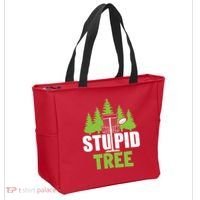 Funny Disc Golf Stupid Tree Tote Bag thumb 2