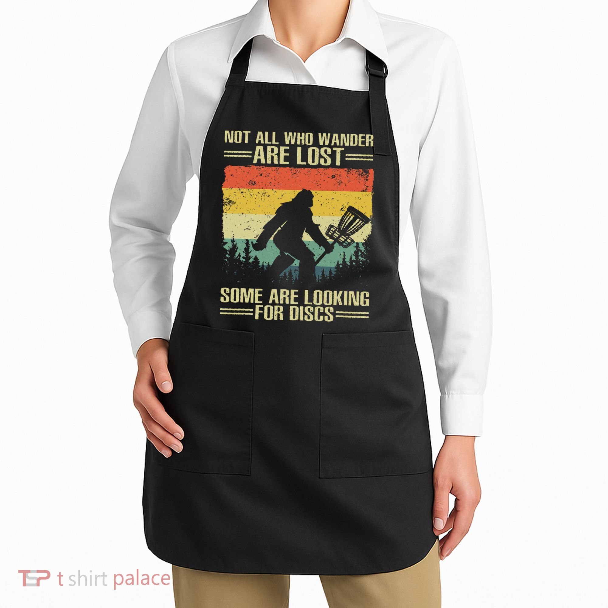 Funny Disc Golf Art For Women Disc Golf Player Apron