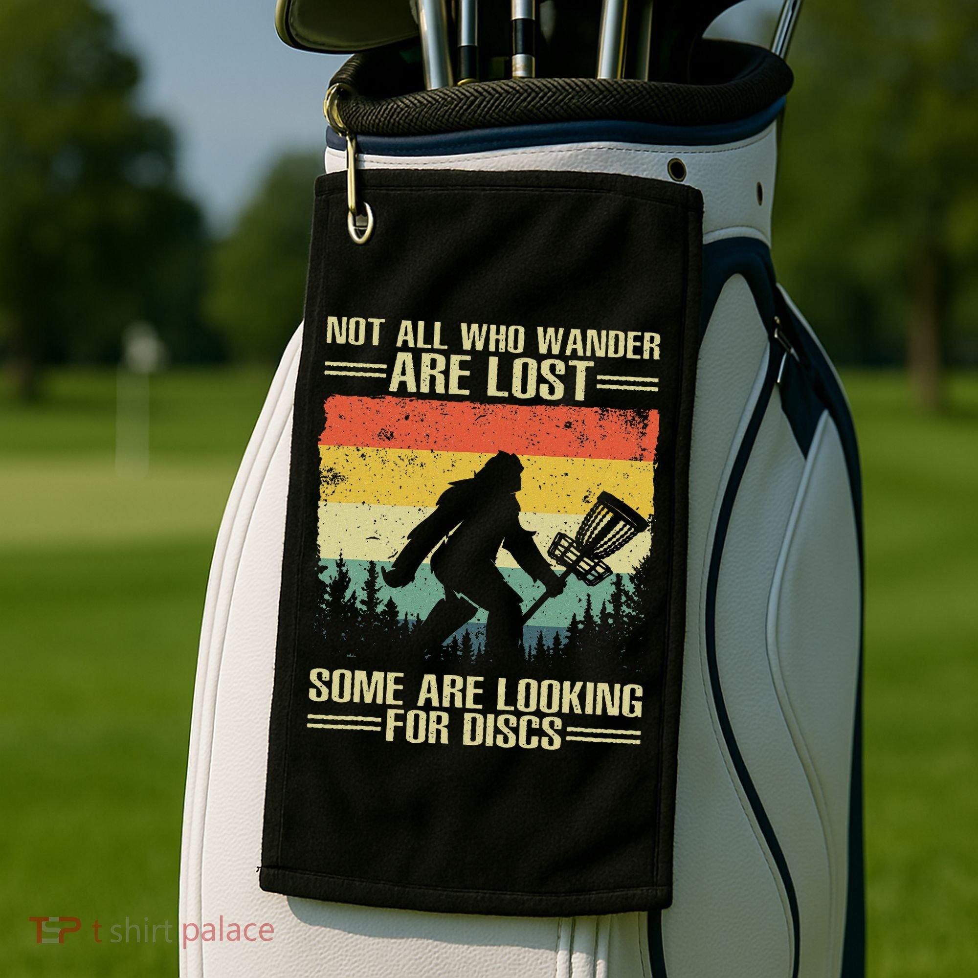 Funny Disc Golf Art For Women Disc Golf Player Golf Towel