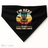 Funny Disc Golf For  Disc Golf Player Trees Sports USA-Made Doggie Bandana thumb 0