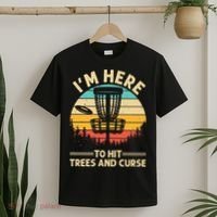 Funny Disc Golf For  Disc Golf Player Trees Sports T-Shirt thumb 2