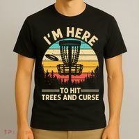 Funny Disc Golf For  Disc Golf Player Trees Sports T-Shirt thumb 3