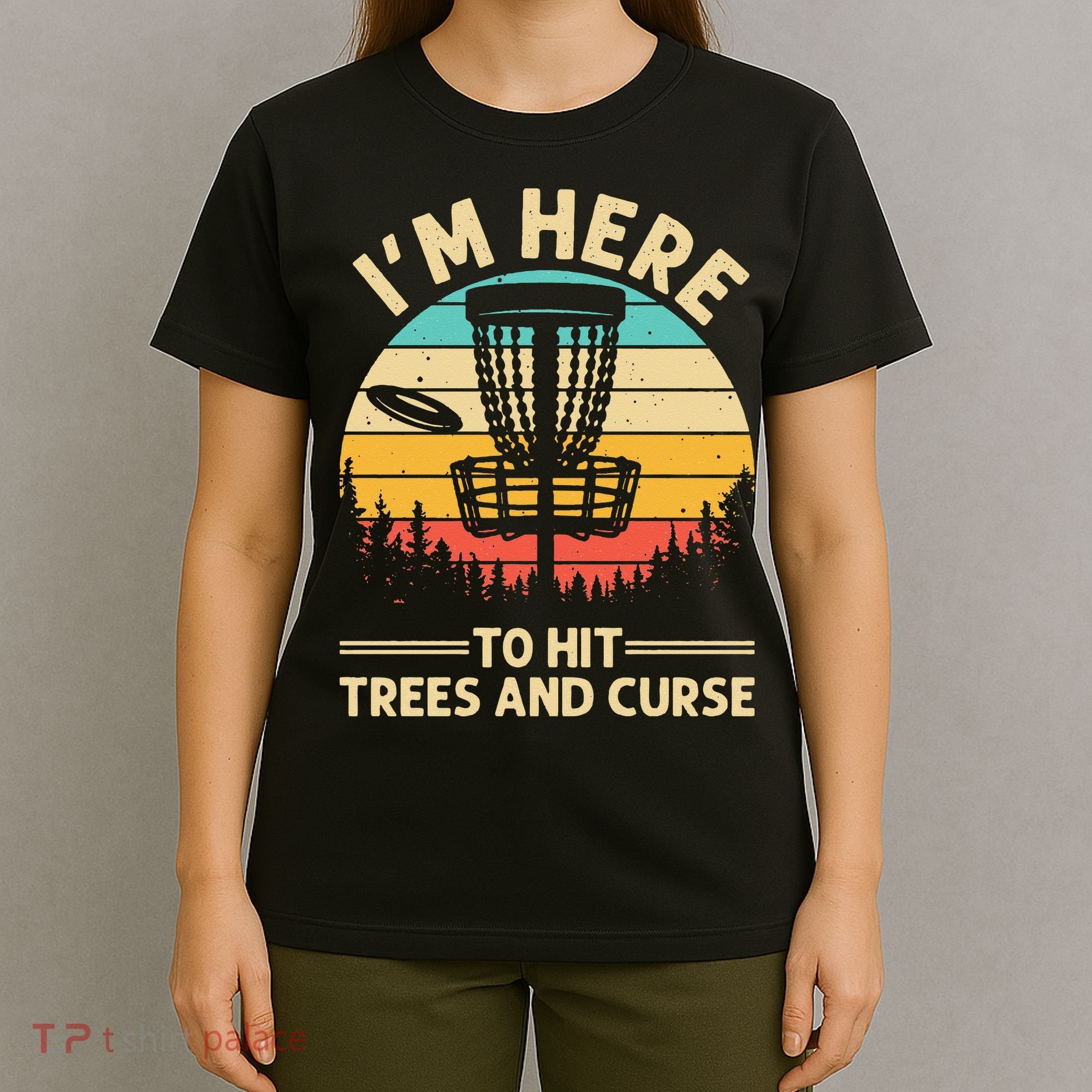Funny Disc Golf For  Disc Golf Player Trees Sports T-Shirt