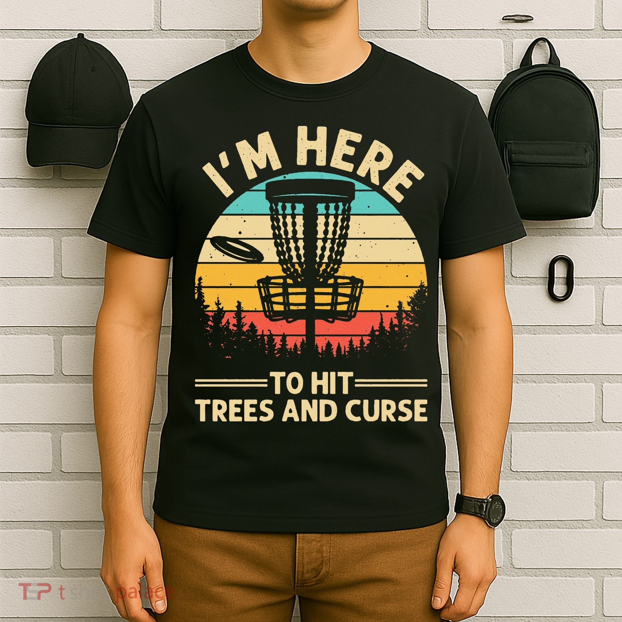 Funny Disc Golf For  Disc Golf Player Trees Sports T-Shirt
