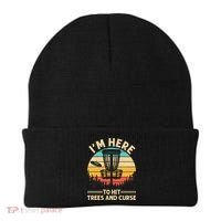Funny Disc Golf For  Disc Golf Player Trees Sports Beanie thumb 0