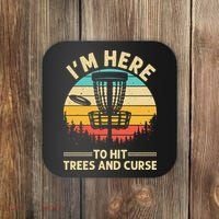Funny Disc Golf For  Disc Golf Player Trees Sports Coaster thumb 0