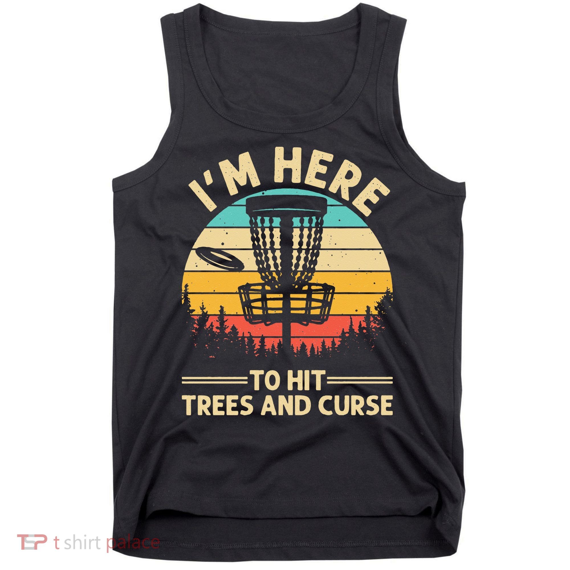 Funny Disc Golf For  Disc Golf Player Trees Sports Tank Top