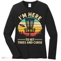 Funny Disc Golf For  Disc Golf Player Trees Sports Women's Long Sleeve Shirt thumb 0