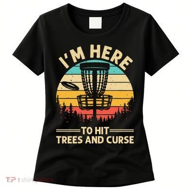 Funny Disc Golf For  Disc Golf Player Trees Sports Women's T-Shirt