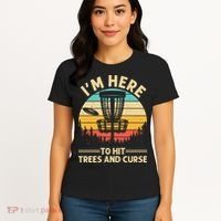 Funny Disc Golf For  Disc Golf Player Trees Sports Women's T-Shirt thumb 4