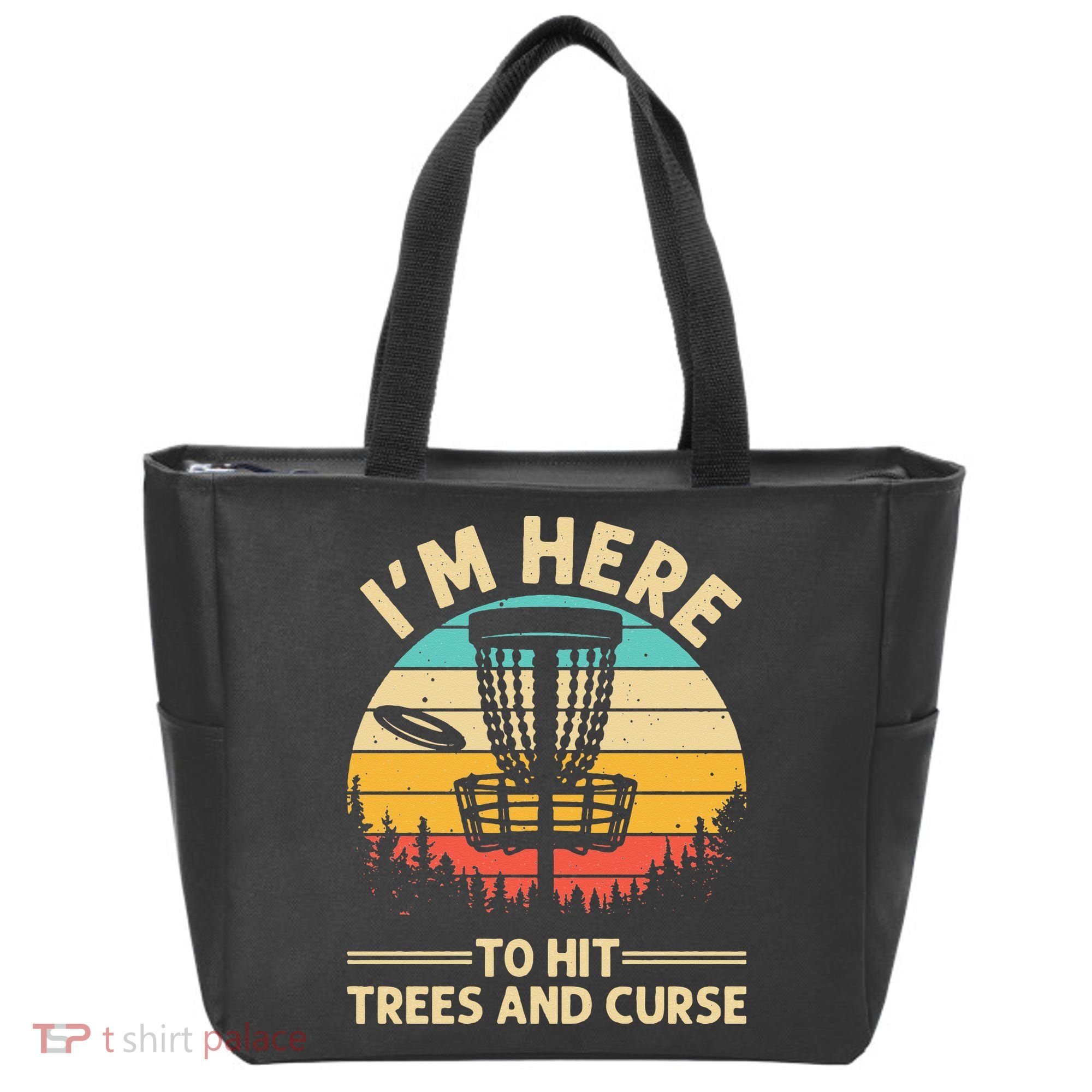 Funny Disc Golf For  Disc Golf Player Trees Sports Tote Bag