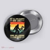 Funny Disc Golf Art Button thumb 0