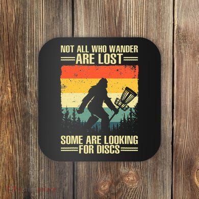 Funny Disc Golf Art Coaster