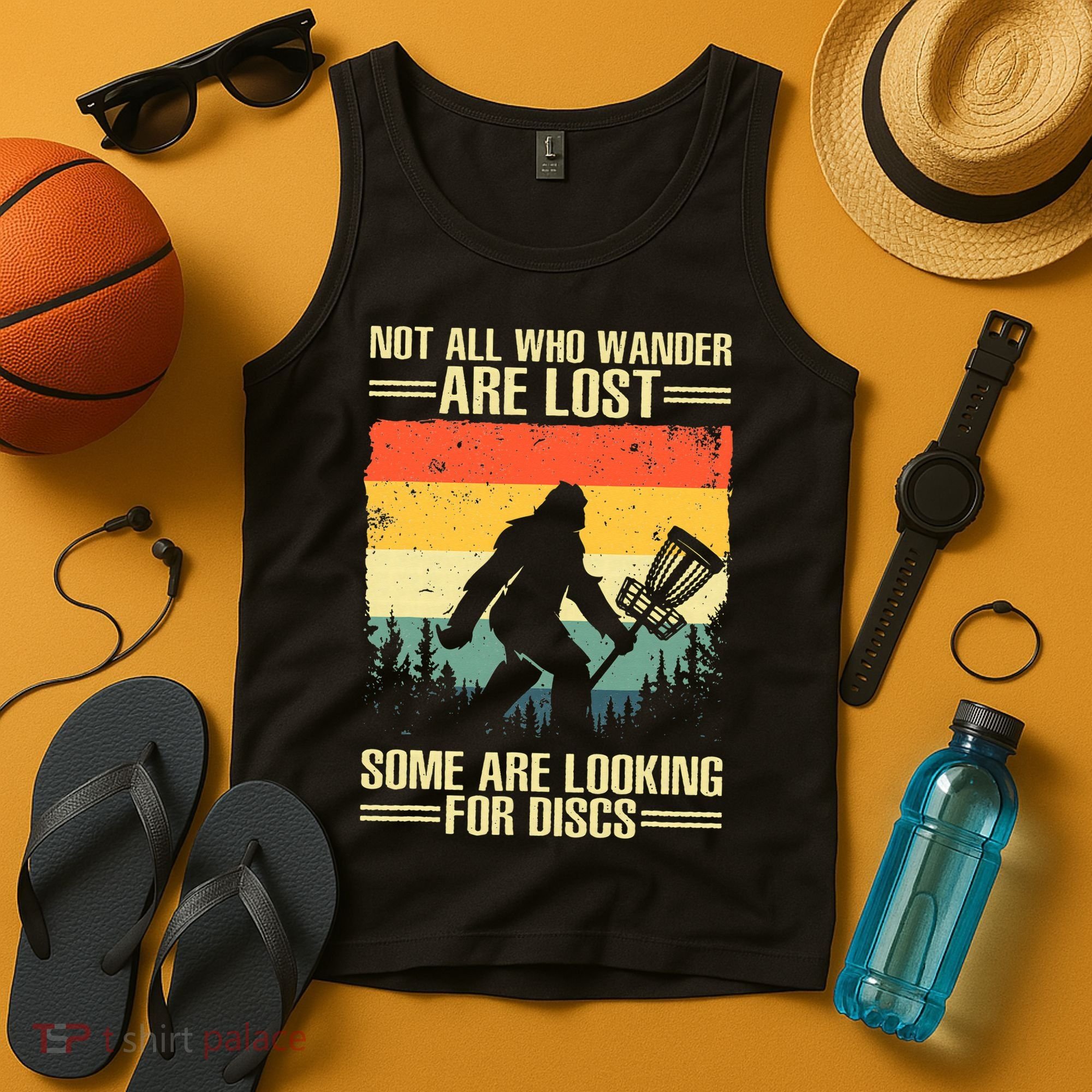 Funny Disc Golf Art Tank Top