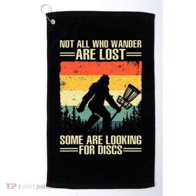 Funny Disc Golf Art Golf Towel