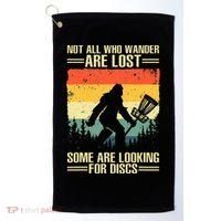 Funny Disc Golf Art Golf Towel thumb 0