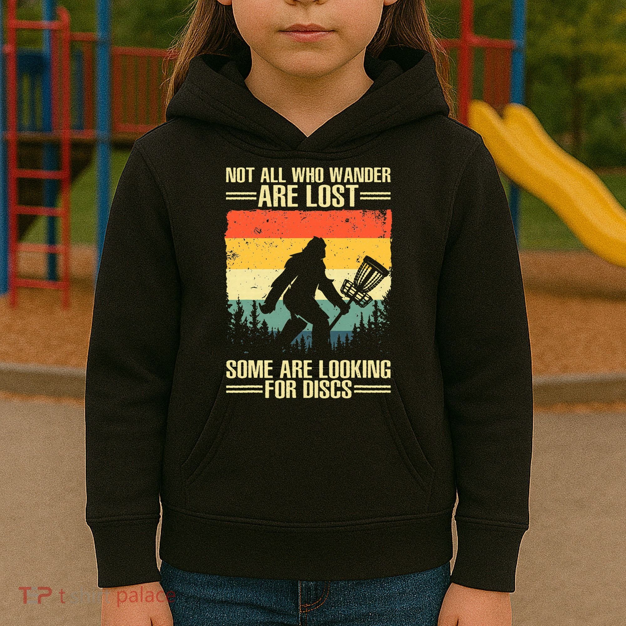 Funny Disc Golf Art Kids Hoodie