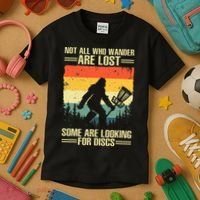 Funny Disc Golf Art Kids T-Shirt thumb 3