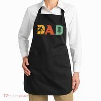 Funny Disc Golf Dad Retro Fathers Day Apron thumb 2