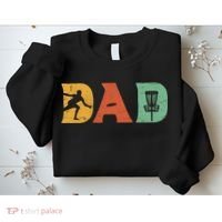 Funny Disc Golf Dad Retro Fathers Day Sweatshirt thumb 2