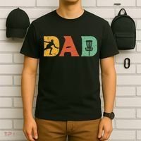 Funny Disc Golf Dad Retro Fathers Day T-Shirt thumb 6