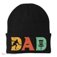 Funny Disc Golf Dad Retro Fathers Day Beanie thumb 0