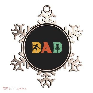 Funny Disc Golf Dad Retro Fathers Day Ornament