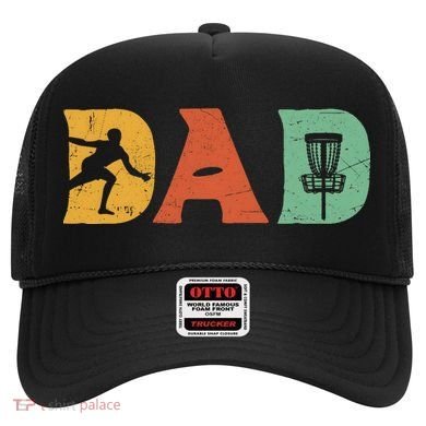 Funny Disc Golf Dad Retro Fathers Day Hat