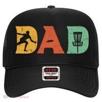 Funny Disc Golf Dad Retro Fathers Day Hat thumb 0