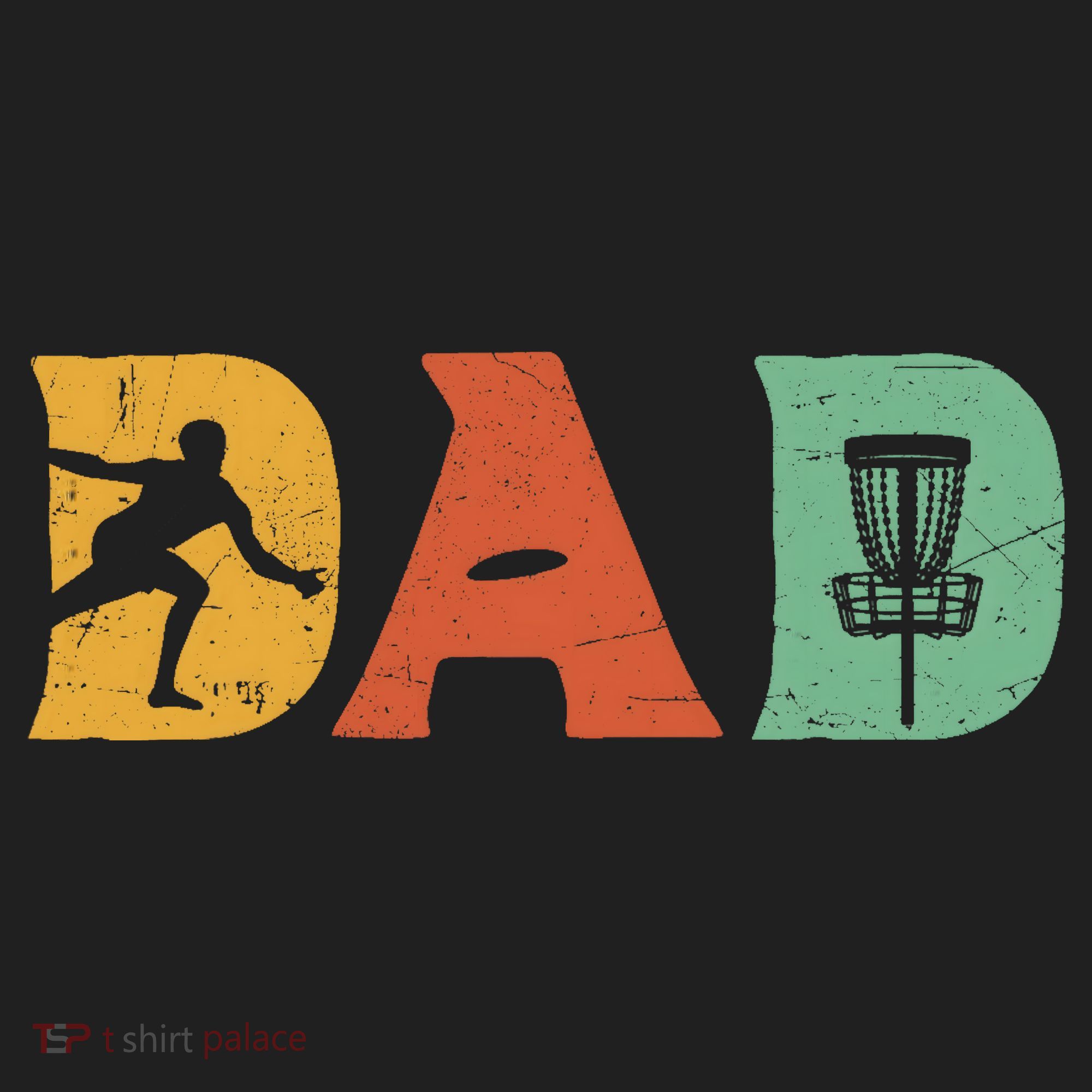 Funny Disc Golf Dad Retro Fathers Day Hat