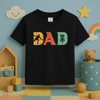 Funny Disc Golf Dad Retro Fathers Day Toddler T-Shirt thumb 3