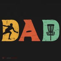 Funny Disc Golf Dad Retro Fathers Day Kids T-Shirt thumb 4