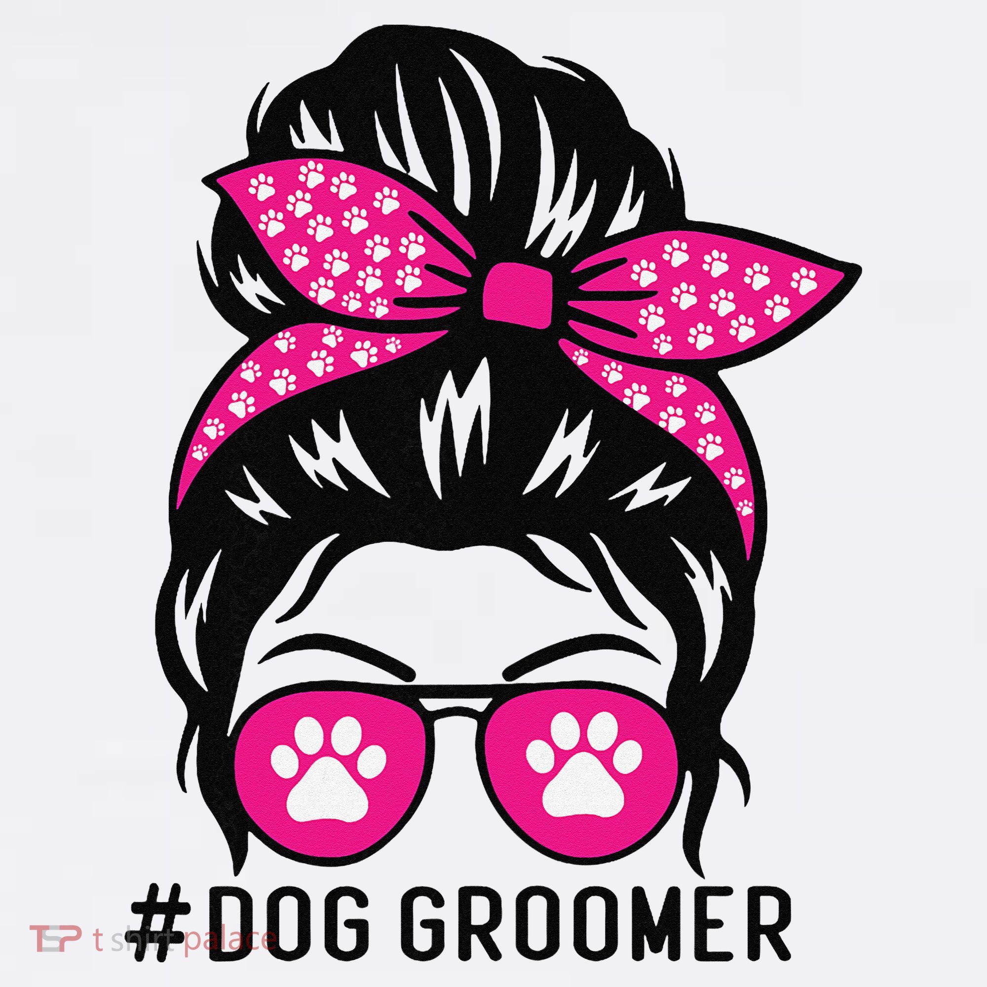 Funny Dog Groomer Grooming Pet Stylist Lady Apron