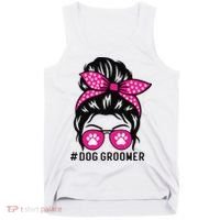 Funny Dog Groomer Grooming Pet Stylist Lady Tank Top thumb 0