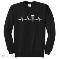 Funny Disc Golf Heartbeat Disc Golf Basket Sweatshirt thumb 0
