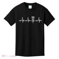 Funny Disc Golf Heartbeat Disc Golf Basket Kids T-Shirt thumb 0