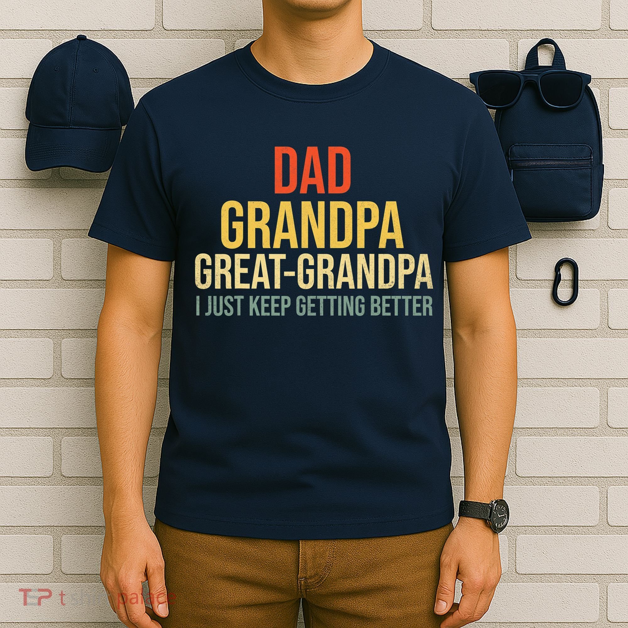 Funny Dad Great Grandpa For Fathers Day T-Shirt