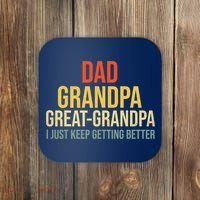 Funny Dad Great Grandpa For Fathers Day Coaster thumb 0