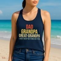 Funny Dad Great Grandpa For Fathers Day Women's Tank Top thumb 2