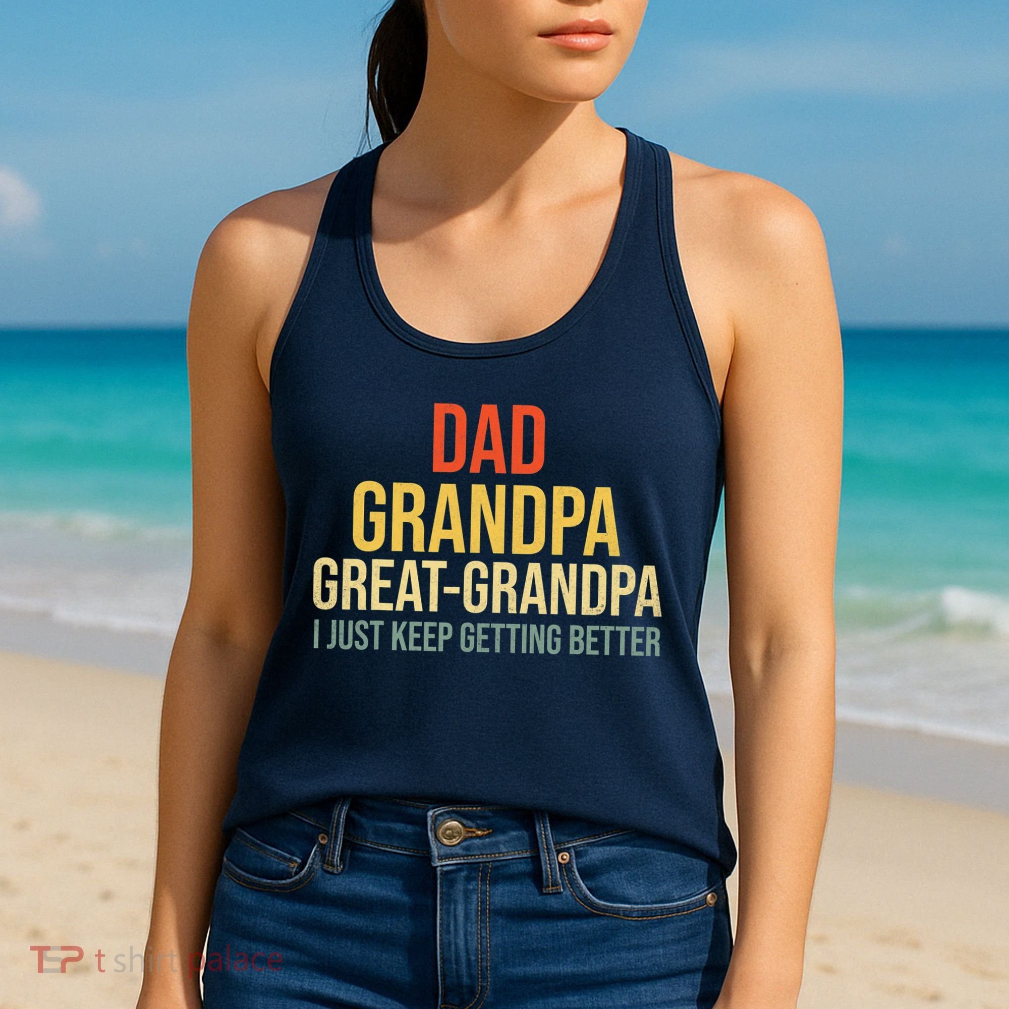 Funny Dad Great Grandpa For Fathers Day Women's Tank Top
