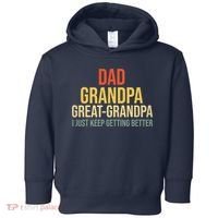 Funny Dad Great Grandpa For Fathers Day Toddler Hoodie thumb 0