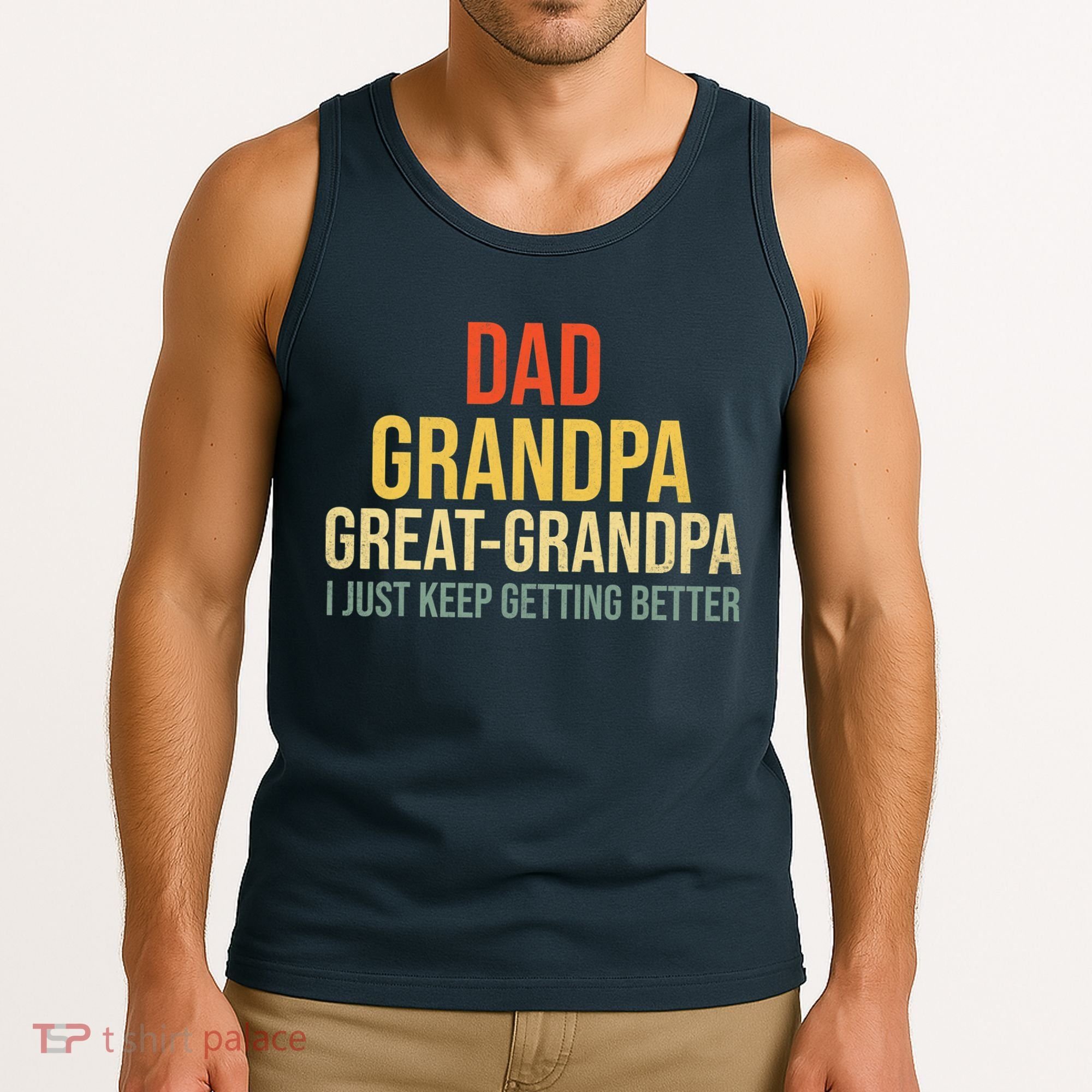 Funny Dad Great Grandpa For Fathers Day Tank Top