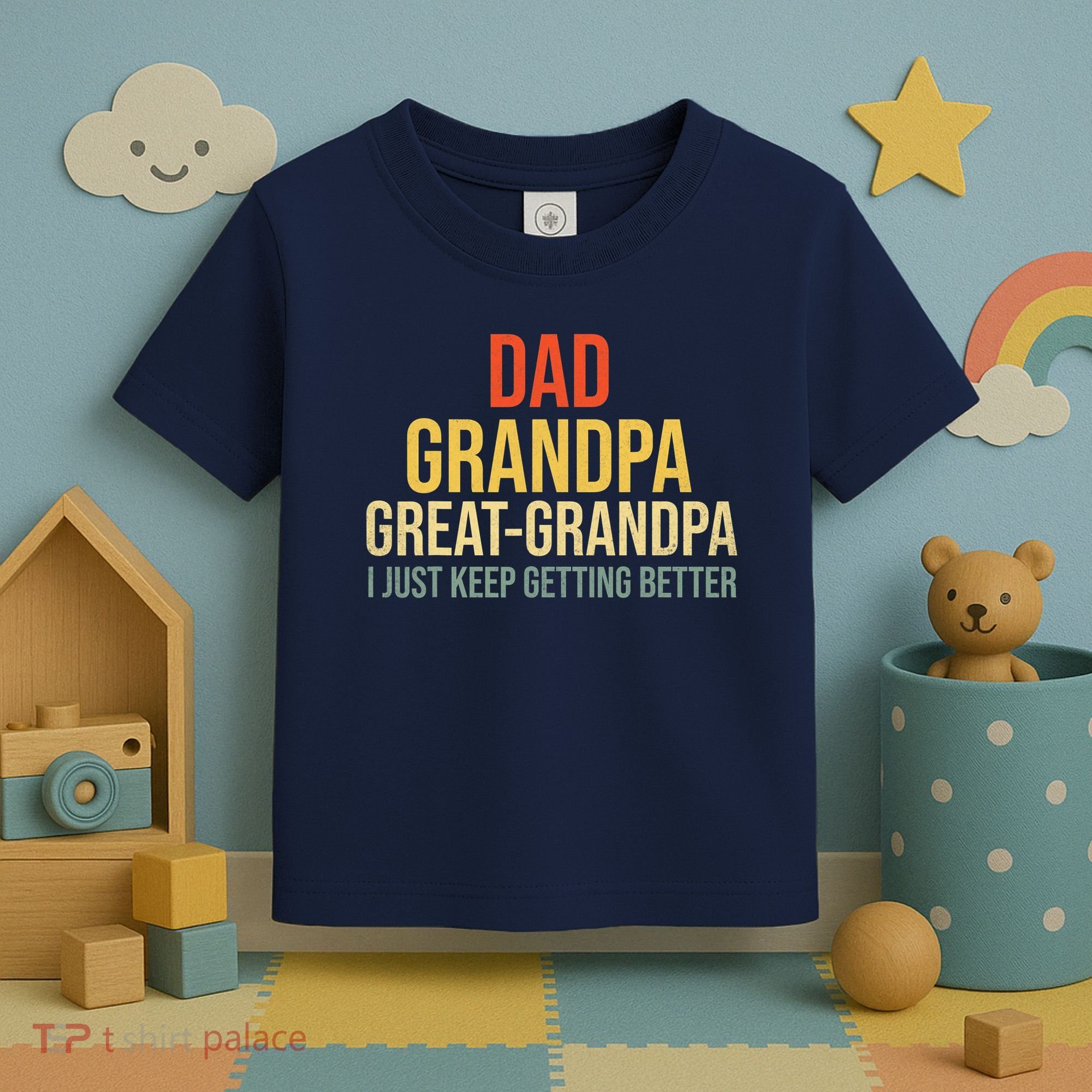 Funny Dad Great Grandpa For Fathers Day Toddler T-Shirt