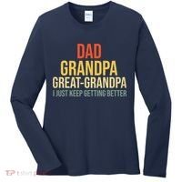 Funny Dad Great Grandpa For Fathers Day Women's Long Sleeve Shirt thumb 0