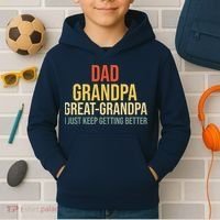 Funny Dad Great Grandpa For Fathers Day Kids Hoodie thumb 2