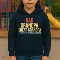 Funny Dad Great Grandpa For Fathers Day Kids Hoodie thumb 3