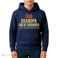 Funny Dad Great Grandpa For Fathers Day Kids Hoodie thumb 4