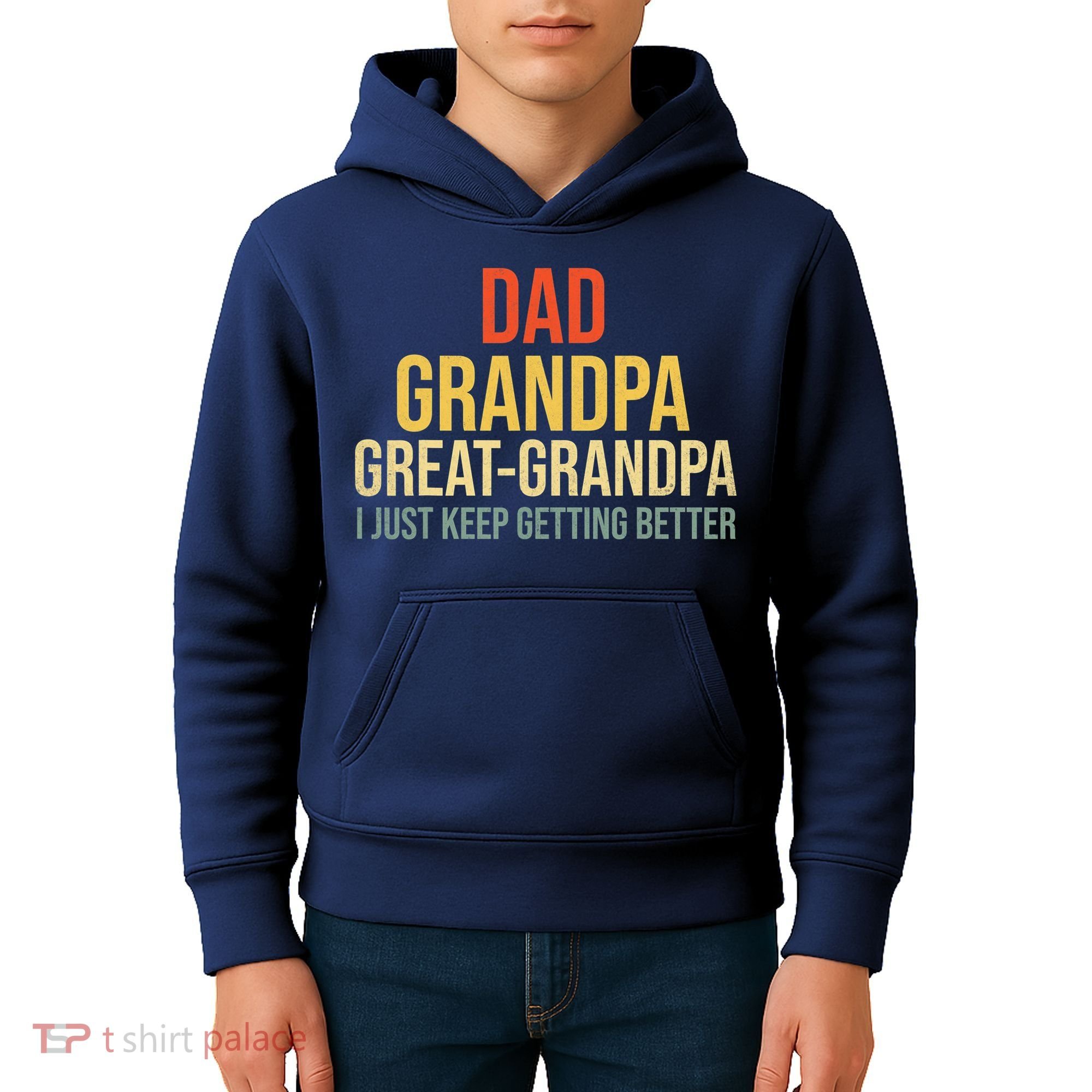 Funny Dad Great Grandpa For Fathers Day Kids Hoodie
